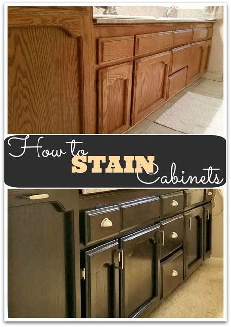 Step By Step Tutorial On How To Stain Cabinets For A Fresh New Look