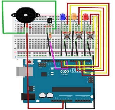 LED Combination Project With Satisfying Sounds Of Buzzer Arduino