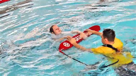 Defensive Block With Torpedo Buoy Rlss National Pool Lifeguard 8th