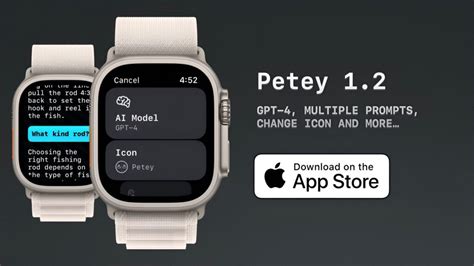 ChatGPTをApple Watchから使えるPetey 旧watchGPT がGPT 4や回答への返信をサポート