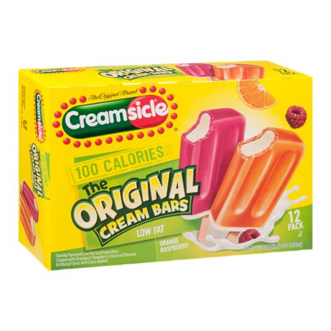 Creamsicle Original Cream Bars Low Fat Orange Raspberry 12 Ct Reviews