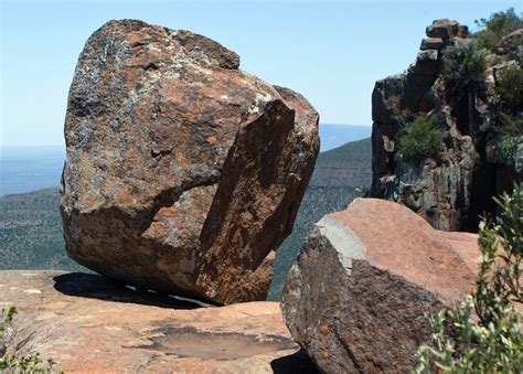 Beautiful Dolerite Rock In Valley Of Desolation In Karoo Africa Free