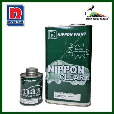 Nippon NAX QDU Flat Clear Top Coat With Hardener 1L NAX301 Lazada PH