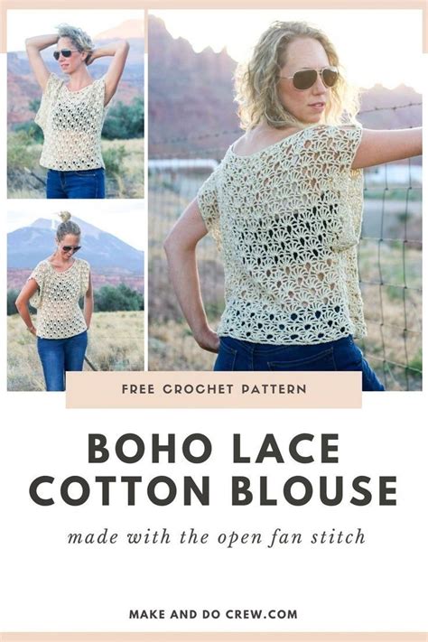 Canyonlands Boho Crochet Top Free Pattern Make And Do Crew In 2024 Crochet Boho Top Crochet