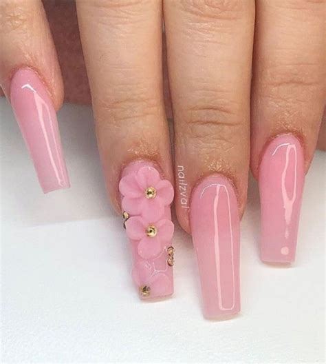 Super Beautiful Babypink Acrylicnails Adding These Gorgeous Baby