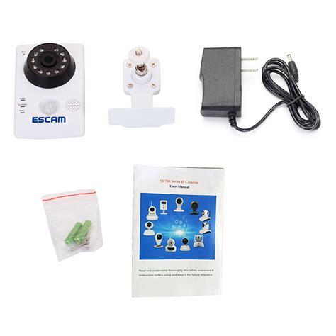 ESCAM QF502 P2P HD Smart Wifi IP Camera With 2 8mm Lens IR Camera