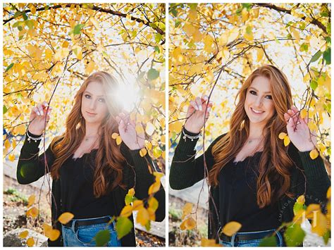 Senior Portraits In Tacoma With Fall Leaves Ahp