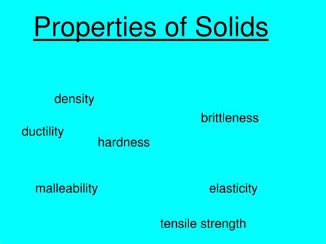 Ppt Properties Of Solids Powerpoint Presentation Free Download Id 1779999