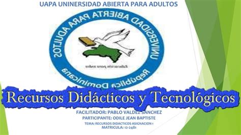 Recursos Didact Y Tecnologicos Tarea 1 PPT