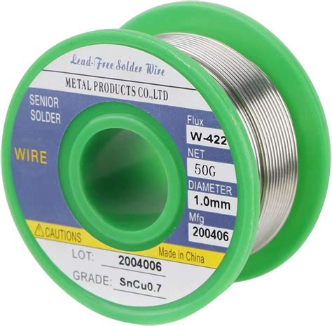 Solder Wire 1mm Lead Free Cored Soldering Tin Rosin Low Melt Core