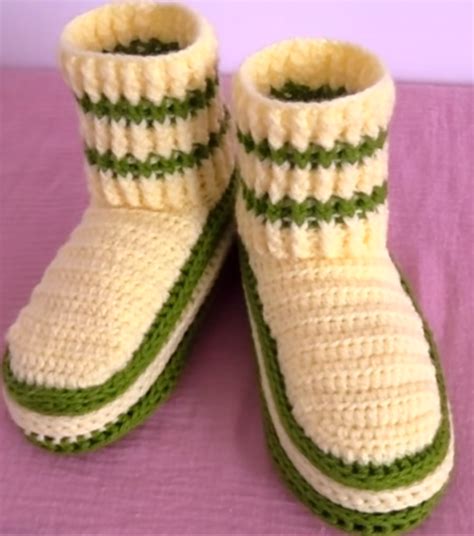 Crochet Elastic Stitch Slippers For Adults Crochet Ideas