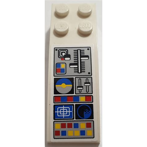 Lego Slope X Curved With Airplane Control Panel Sticker