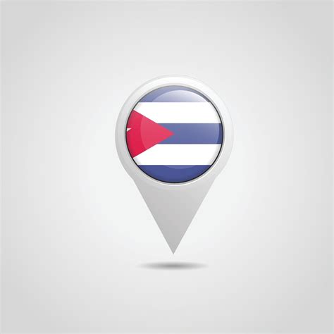 Cuba Flag Map Pin 13034951 Vector Art At Vecteezy