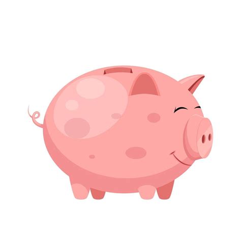 Piggy Bank Cartoon Vector Illustration Vector Art At Vecteezy