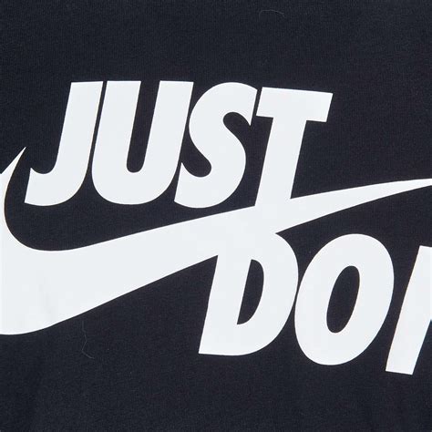 Nike Just Do It T Shirt Man Black White Mascheroni Sportswear