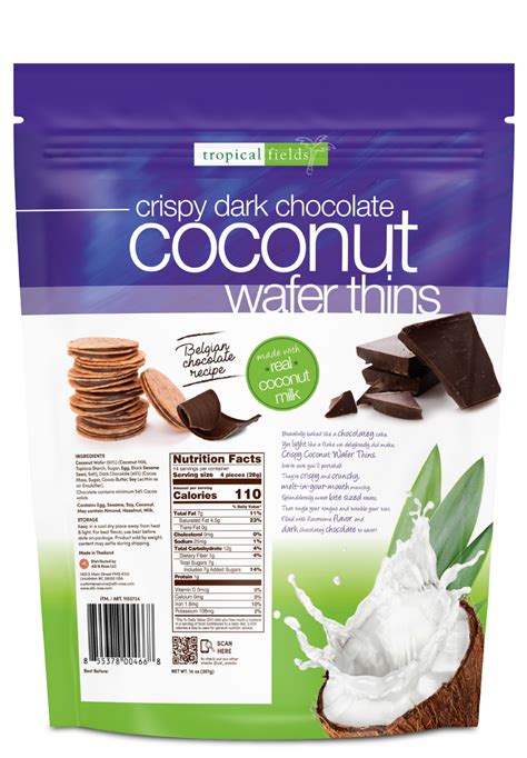 Dark Chocolate Coconut Wafer Thins Alli And Rose