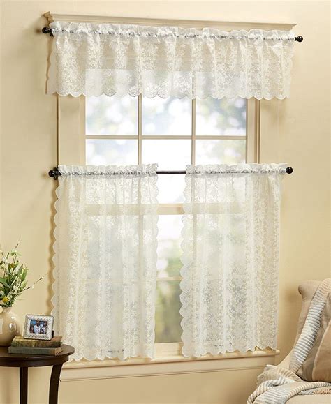 Dainty Lace Window Valance Or Tiers Lace Window Window Valance Valance