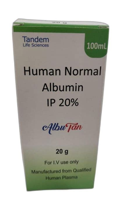 Ip Human Normal Albumin Ml Tandem Life Sciences At