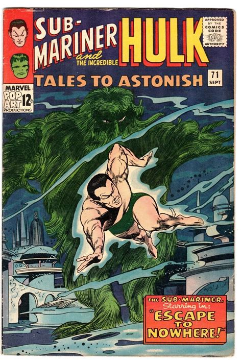 Tales To Astonish 71 Featuring The Incredible Hulk Sub Mariner F