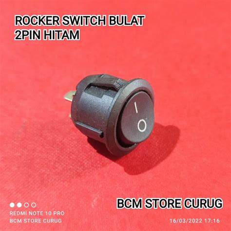 Rocker Switch Bulat Pin Hitam Lazada Indonesia