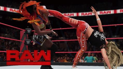 Wwe 2k18 Raw Ember Moon And Bayley Vs The Riott Squad May 28 2018