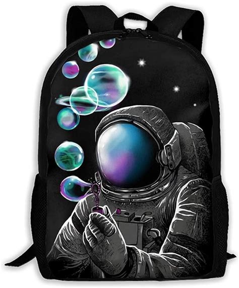 Mochila Unisex Para Adultos Los Astronautas Soplaron Burbujas Mochila