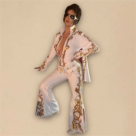 Arriba 89 Imagen Elvis Presley White Outfit Abzlocalmx