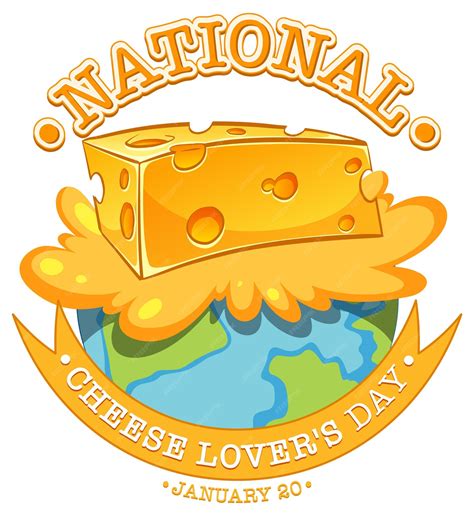 Free Vector National Cheese Lovers Day Icon