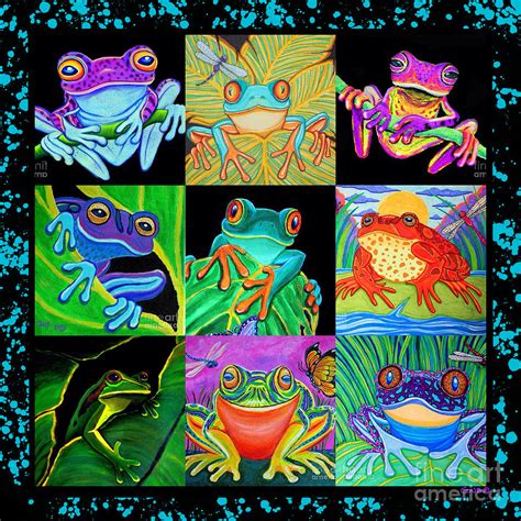 Frog Collage Painting By Nick Gustafson Pixels