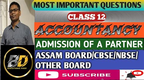 Admission Of A Partner Class 12 Admission Of A Partner Class 12