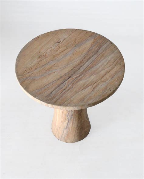 Tabla Table In Rainbow Teakwood Handcrafted In India By Paul Mathieu