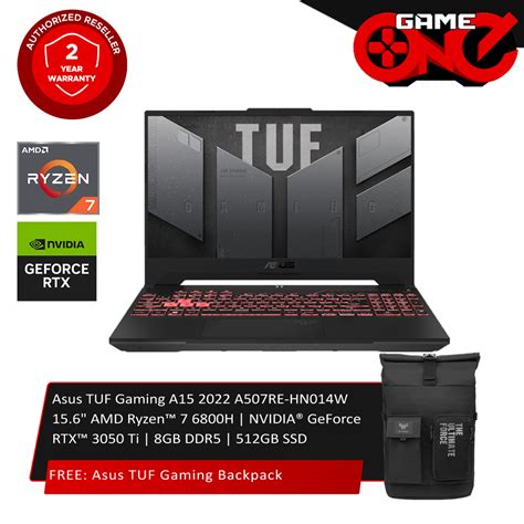 Asus Tuf Gaming A15 2022 Fa507re Hn014w 156 Amd Ryzen™ 7 6800h Mecha Gray Shopee Philippines