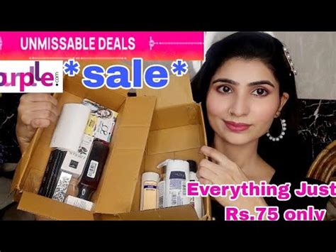 Purple Sale Haul Everything Just Rs Only Makeup Skin Care