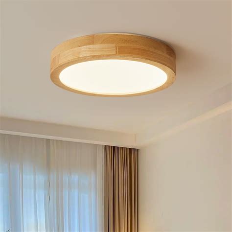 Plafonnier Led En Bois Huuloohuu Lampe Plafond Moderne Encastrer