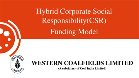 Ppt Hybrid Corporate Social Responsibilitycsr Funding Model