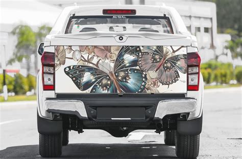 Tailgate Vinyl Wrap Full Color Graphics Decal Butterflies Trunk Sticker Etsy