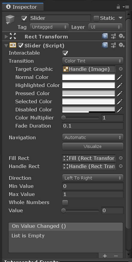 Unity UI Slider - Javatpoint