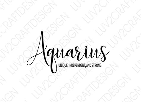 Zodiac Aquarius Svg Png Dxf This Is A Digital Etsy