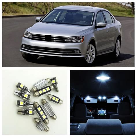 Pcs White Canbus Car Led Light Bulbs Interior Package Kit For