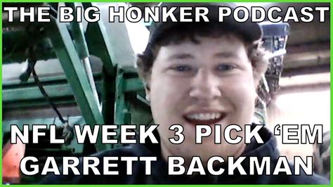 The Big Honker Podcast Bonus Episode Nfl Week 6 Pick Em Garrett