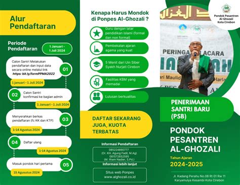 Brosur Pendaftaran Santri Dan Santriwati Pondok Pesantren Mahasiswa Al