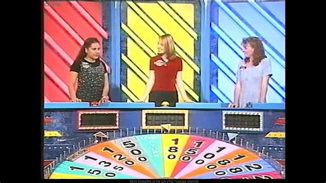 Wheel Of Fortune Australia S1998 Tanya Christie Cathy YouTube