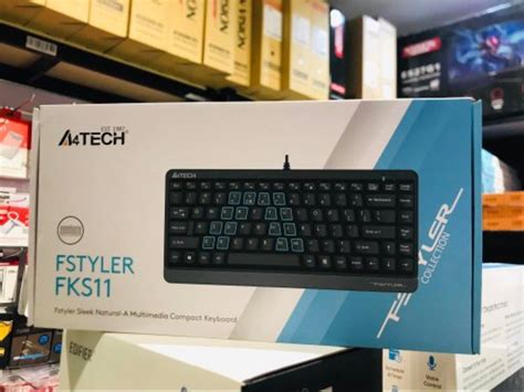 A4Tech FKS11 Fstyler Compact Size Wired Keyboard USB Grey On Carousell