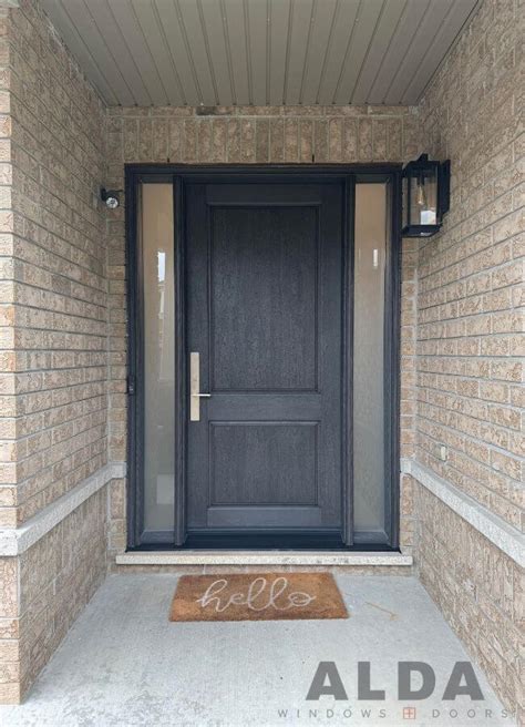 Charcoal Grey Fiberglass Front Door Fiberglass Door