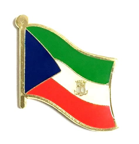 Equatorial Guinea World Flag Lapel Pin Country Brooch Single World Flag Pins