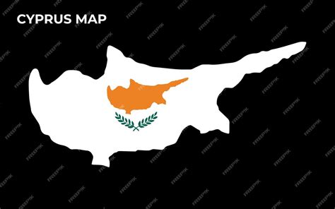 Premium Vector | Cyprus national flag map design illustration of cyprus ...