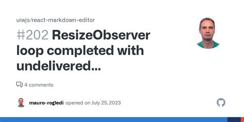 ResizeObserver Loop Completed With Undelivered Notifications Issue