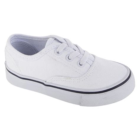 Joe Boxer Toddler Boys Canvas Casual Shoe Lil Logan White Shoes