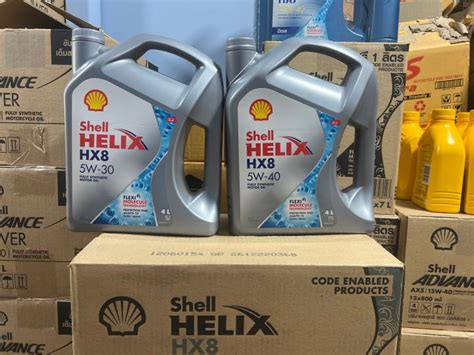 น้ำมันเครื่อง Shell helix HX8 5w-40 หรือ 5w-30 สังเคราะห์ 100% เบนซิน ...