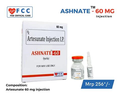 Artesunate 60 Mg Injection Pace Biotech Treatment Maleria At Rs 256